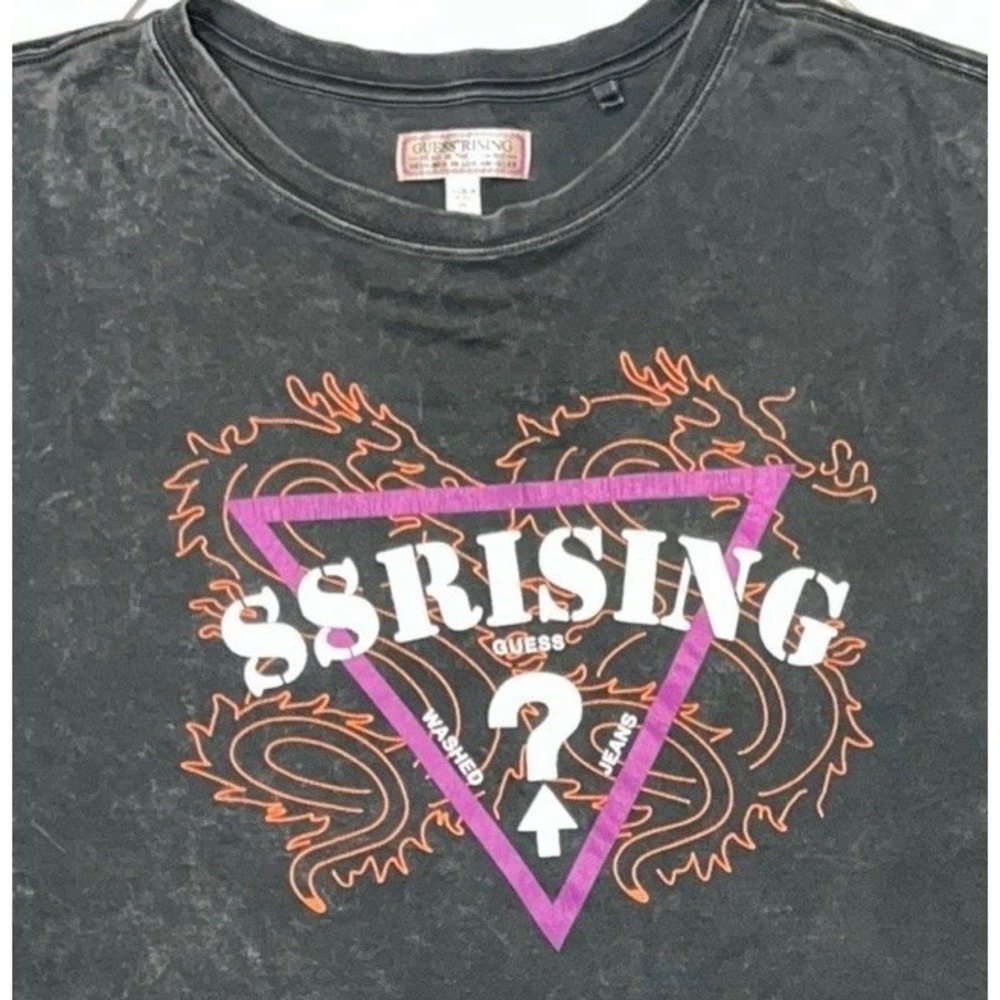 GUESS x 88Rising Head In The Clouds Washed Gray Long Sleeve Tee Men's XL‎ Grunge